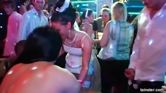 Gina Killmer has a great time being fucked in a club orgy
