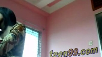 Desi indian Lovers having fun with toys within a village room - www.teem99.com