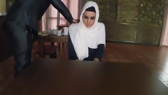 Sexy Arab babe banged by friend