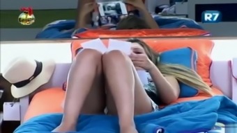 Big Brother contestant shows off her sexy underwear live on TV