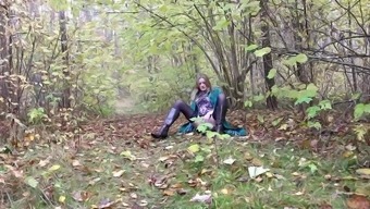 Bree Haze masturbating in the woods