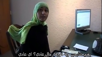 Moroccan tramp Jamila tried lesbian intercourse along with dutch love(Arabic subtitle)