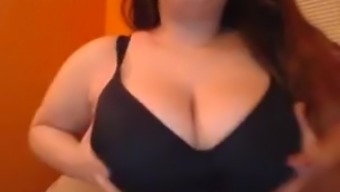 Massaging her beautiful tits