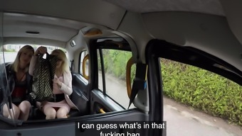 Fake Taxi He gets a rimjob from two tongues