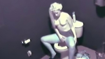 girl Caught masturbating In The Toilet