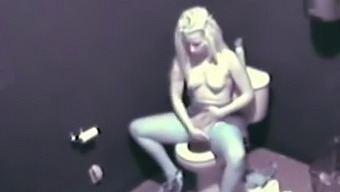 girl Caught masturbating In The Toilet