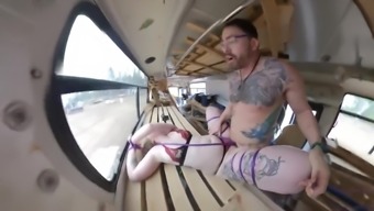 Bus tied up blowjob and fuck fix frame