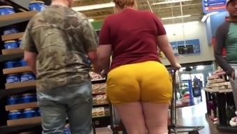 Wow cute bbw country redhead booty