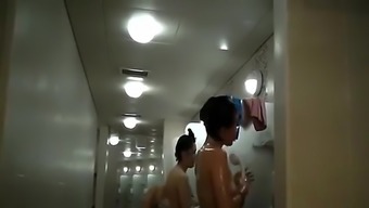 Korean pool shower voyeur