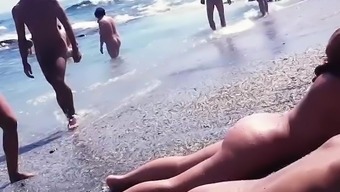 voyeur webcam catches amateurs nude and sexy nude on nude beach
