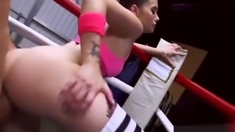 Gia Paige - Boxing Brunette Fucks In The Ring