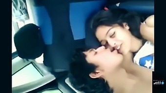 Indian girl gets fucked by bf in the car for the first time