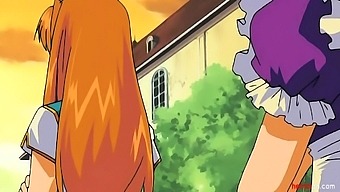 Hot anime redhead penetrated by HUGE futanari cock