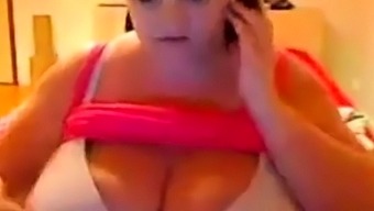 Huge Big Tit BBW Plays With Her Melons