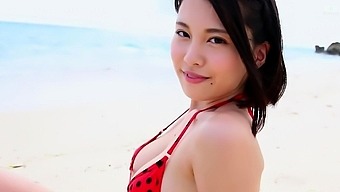 Nude beach striptease JAV star China Matsuoka