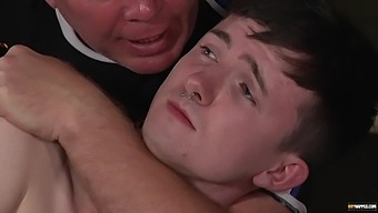 DEep anal for the hot twink during submissive porn
