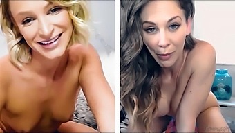 Enjoy Cherie DeVille and Emma Hix at the same time as they masturbate on cam