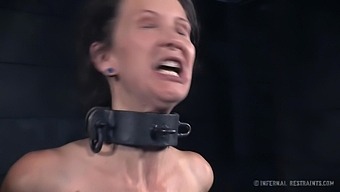 Amazing gagged and neck cuffed whore Paintoy Emma is BDSM whore