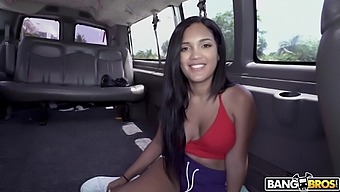 Amazing fucking in the back of the van with Latina Alina Belle