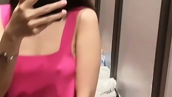 Korean Beautiful Young Slut Wife Takes Selfie In Fitting Room