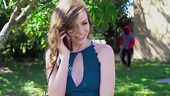 Spontaneous Alex Blake heads out to the yard and finds herself well-fucked