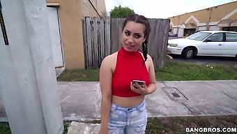 Aroused bang bus hard sex for curvy teen Latina