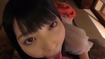 POV video with Ai Uehara receiving cum in mouth and swallowing it
