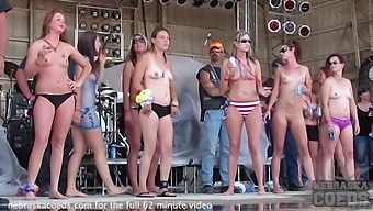 Abate Of Iowa Biker Rally Hot Chicks Showing Skin To Win