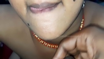 Indian desi cute beautiful caretaker blowjob masturbate and cum for her owner