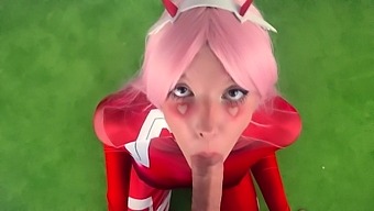 Zero Two Fucked For The First Time And Cum On Face