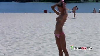 Voyeur catches multiple young nudist babes on a hidden camera