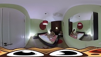 Two Hot Brunettes Go Wild in a Dirty Massage Duo - VirtualPorn360