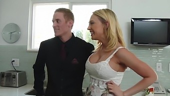 Kagney Linn Karter's wild swinger party with group sex and foursome