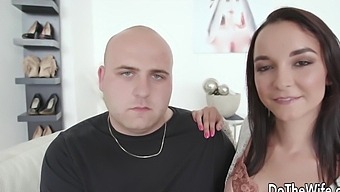 Big natural tits bounce in hardcore doggystyle with a wife