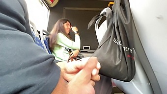 A foreigner damsel wanted pleasure in and fellate my penis in the public bus full of people.