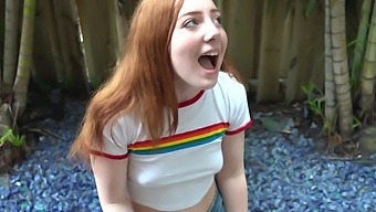 Redhead Amber Addis enjoys while guzzling a penis in HD POV movie.