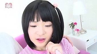 Asian shemale with small tits gives anal pleasure