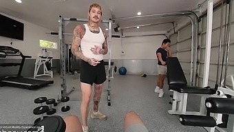 A unprotected intimate fantasy in the gym with muscular Asian Jkab Dale VR Pornography.