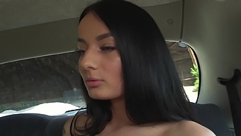 Maddy Black with big tits enjoys while getting fucked in the car