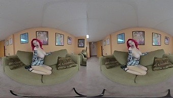 Redhead Taylor Nicole's Solo Session with a Rabbit Vibrator in High Heels - ChickPassVR