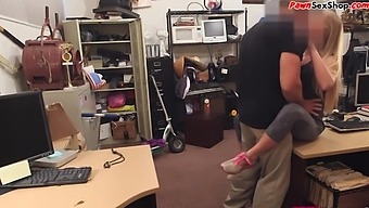 Amateur Blonde Milf with Small Tits Gets Face Fucked and Facialized in the Office