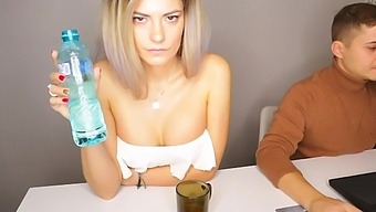 Amazing office sexcapades with a gorgeous blonde whore