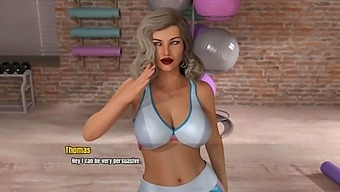 Big-titted grandma shows off her workout skills in 3D POV