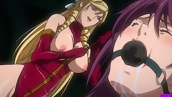 Anime babe gets punished and bound by two girls in this video