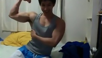 Gay Korean guy with 6 inches of cock