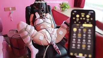 Chinese bondage with a sex toy