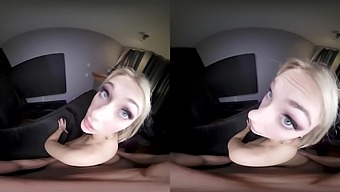 Canadian teen gets close up and oral in this VRConk video
