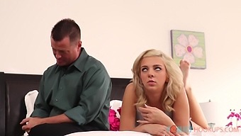 A stepdad and his stepdaughter engage in a steamy video